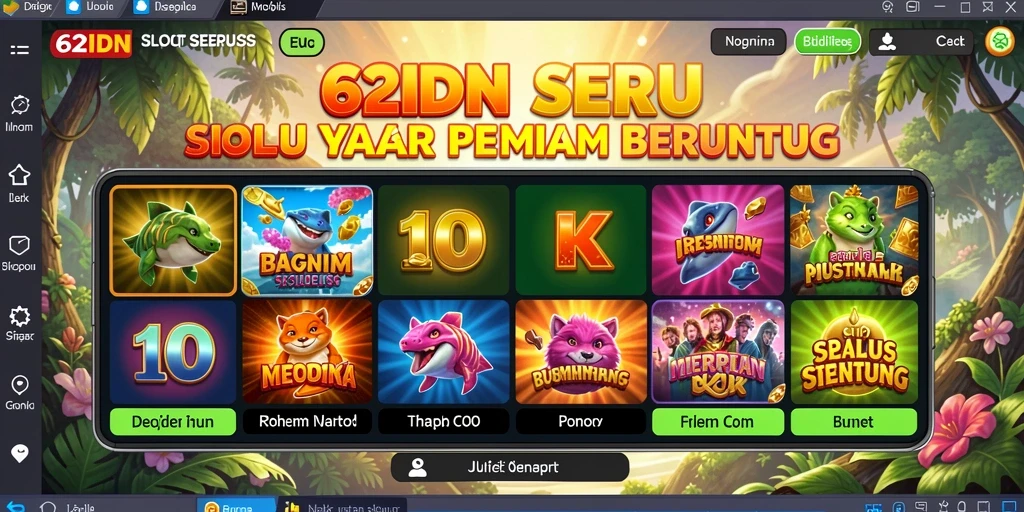 Tampilan gameplay menarik dari aplikasi Slot 62IDN.