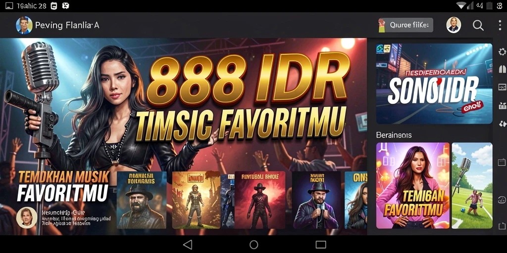 Screenshot gameplay 888IDR menampilkan interaksi musik yang seru.