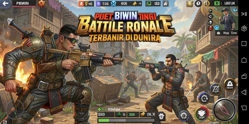 Gameplay BIWIN yang mendebarkan dalam pertempuran Battle Royale.