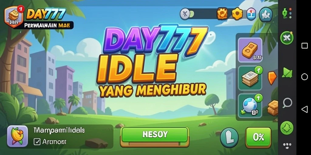 Tampilan screenshot permainan DAY777 dengan gameplay Idle yang memukau.