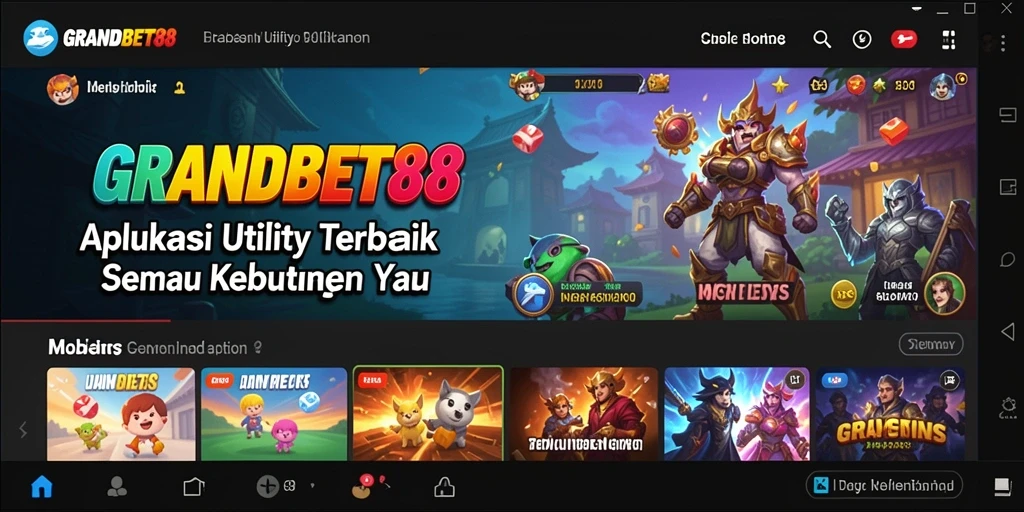 Tampilan antarmuka GRANDBET88 yang intuitif dan mudah digunakan.