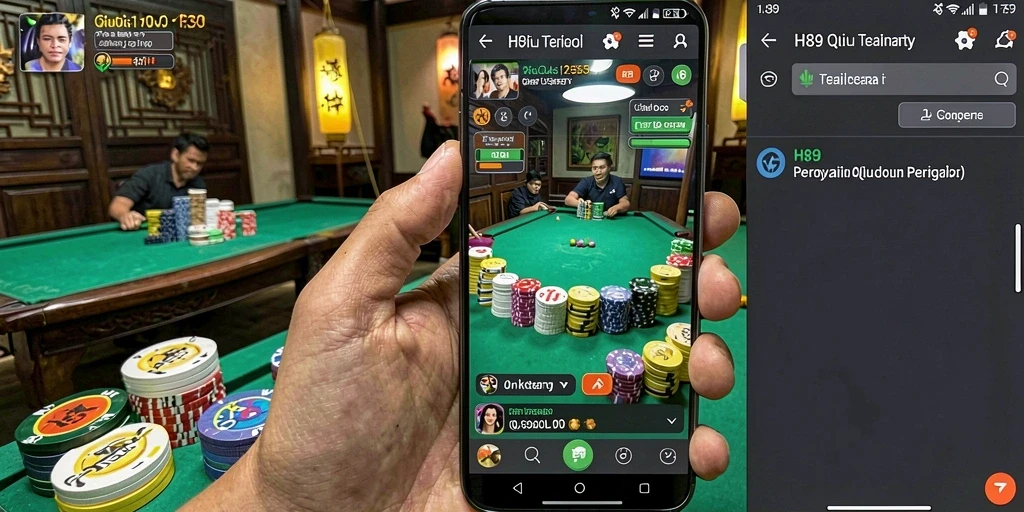 Screenshot utama H89 menunjukkan keseruan gameplay QiuQiu.