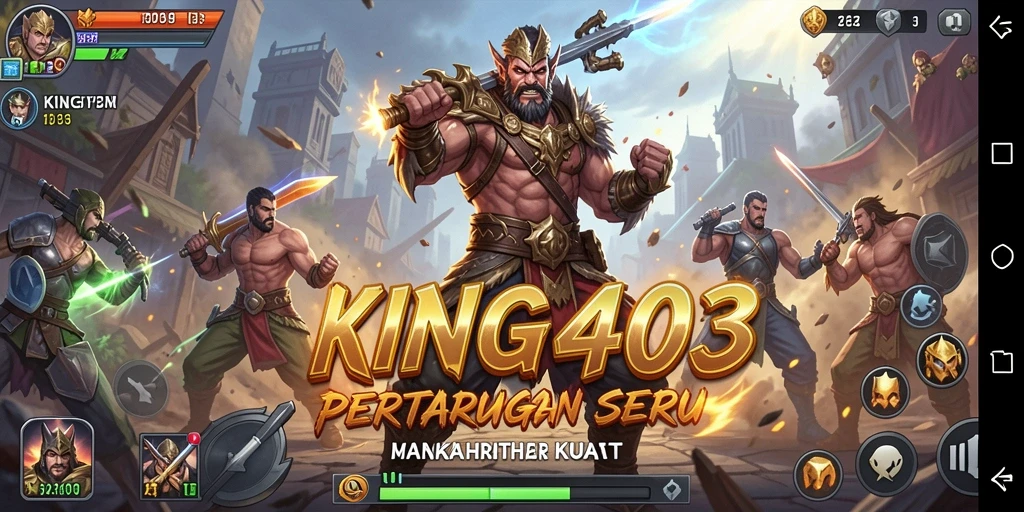 Tampilan mendebarkan dari gameplay KING403 saat pertarungan epik berlangsung.