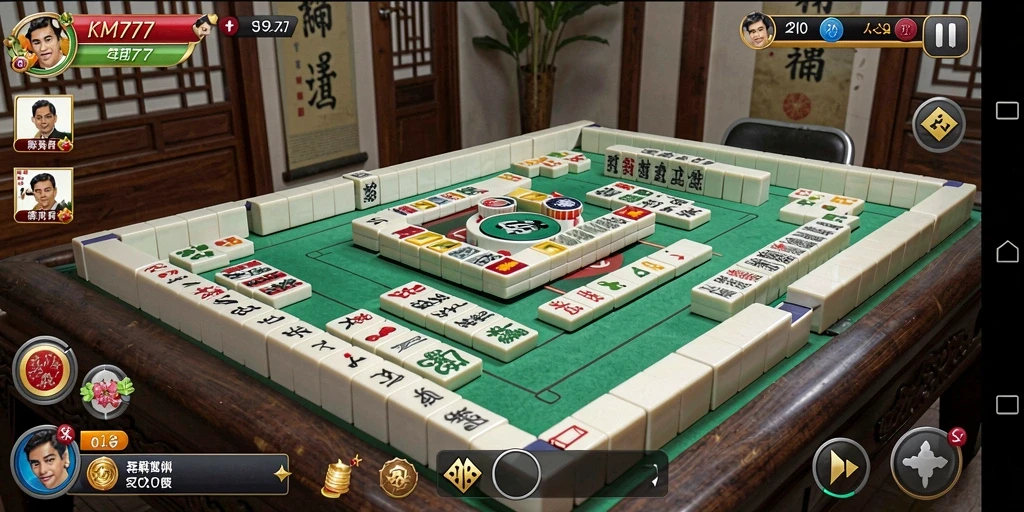 Tampilan gameplay Mahjong yang menarik dan penuh warna.