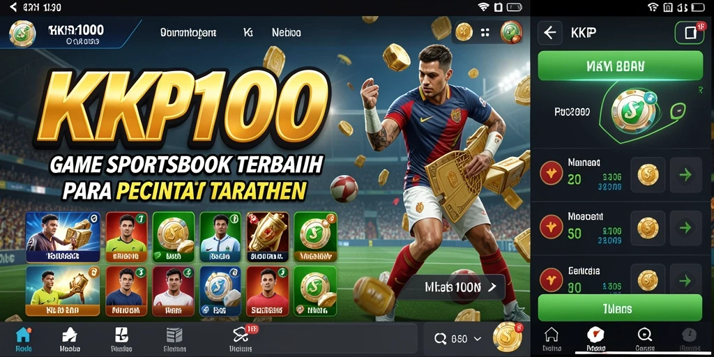 Tampilan gameplay menarik dari KPK100 saat bertaruh di olahraga.