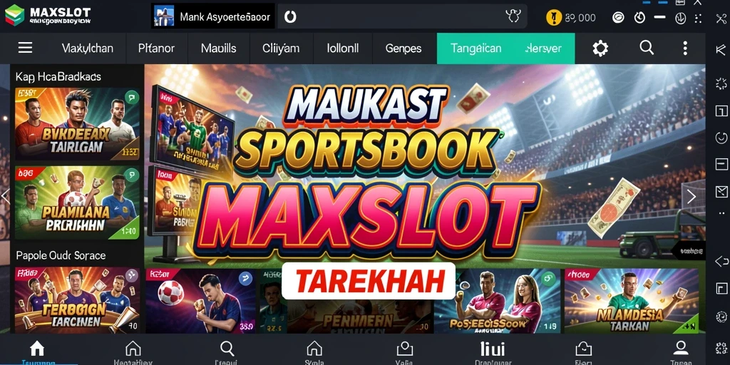 Tampilan gameplay MAXSLOT yang menarik dan interaktif saat taruhan olahraga.