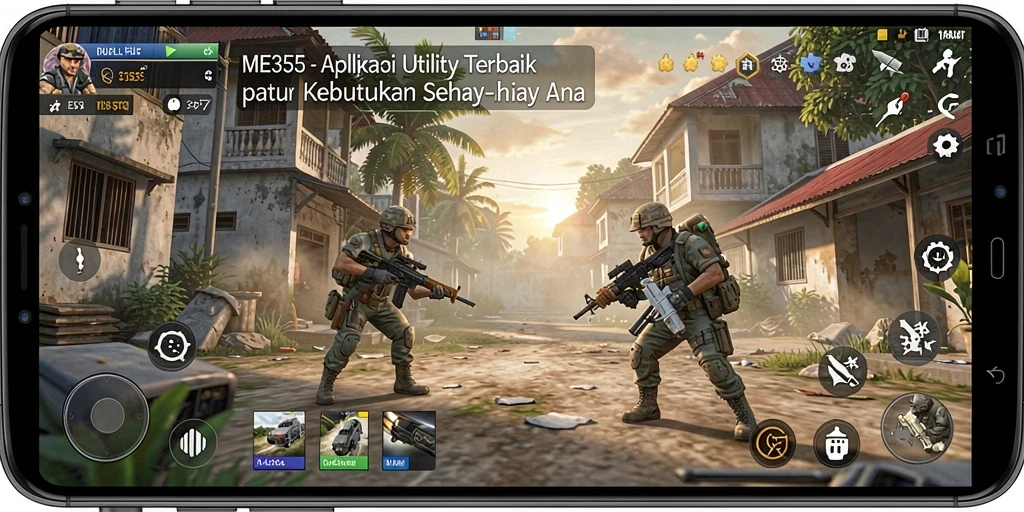 Screenshot utama ME355 menunjukkan antarmuka aplikasi Utility yang memudahkan pengguna.