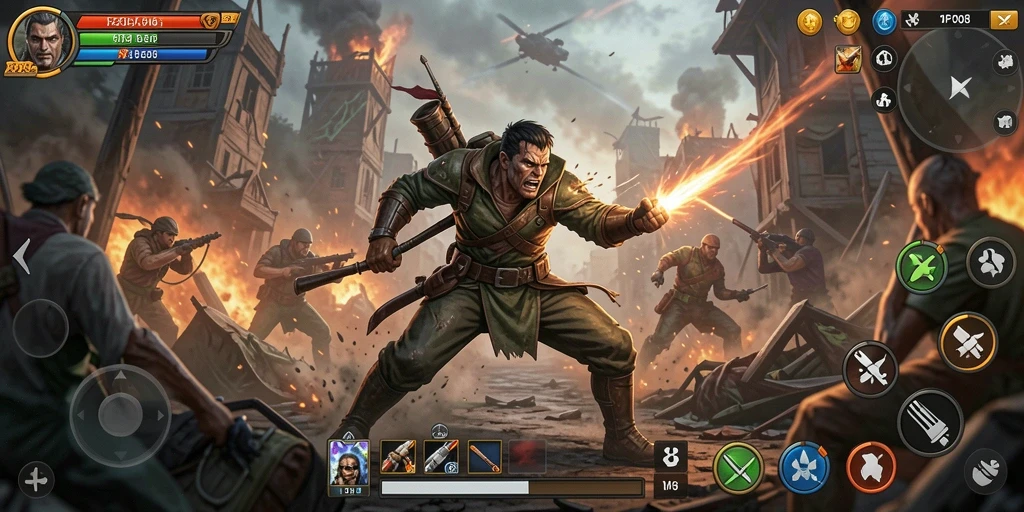 Tampilan gameplay MPO08 yang seru dan mendebarkan.