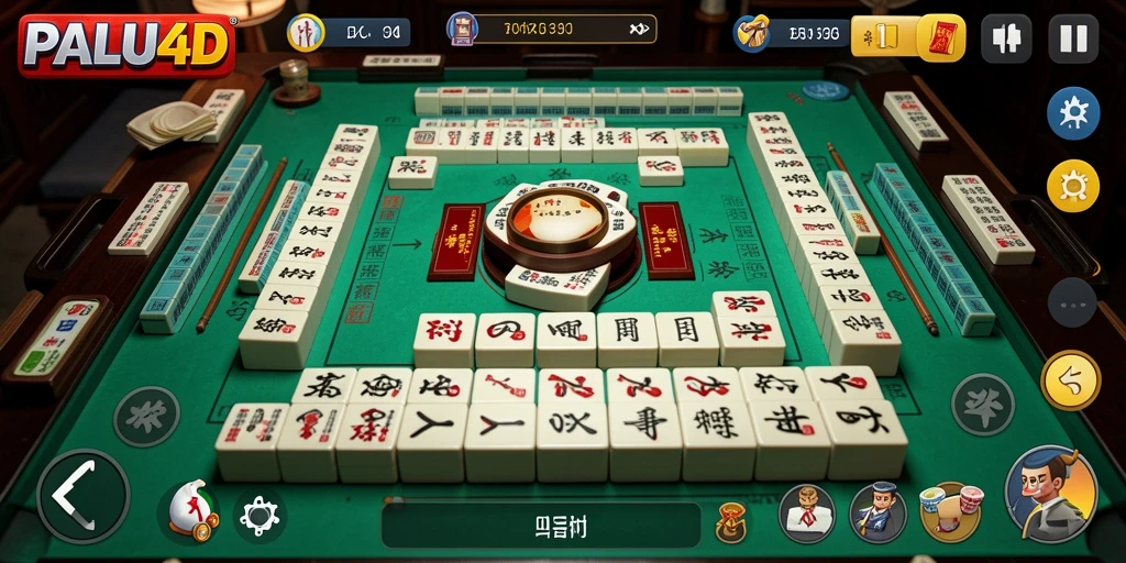 Screenshot PALU4D menampilkan gameplay Mahjong yang seru dan menantang.