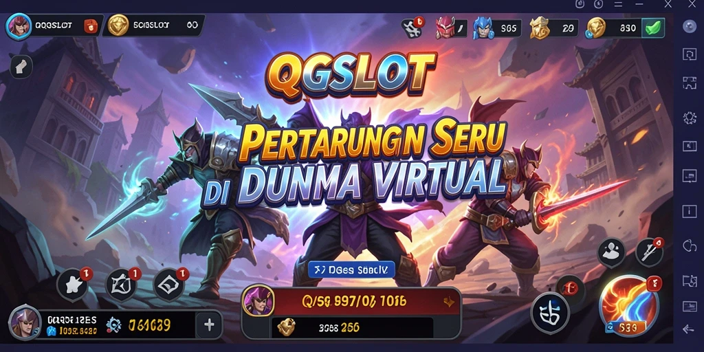 Tampilan gameplay seru dengan pertarungan karakter epik.