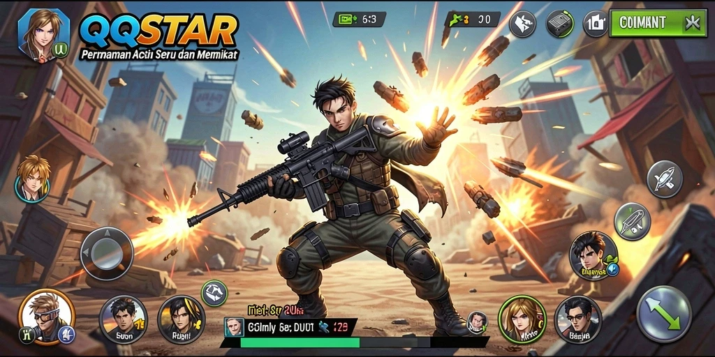 Menampilkan aksi seru dan grafis memukau dari QQSTAR.