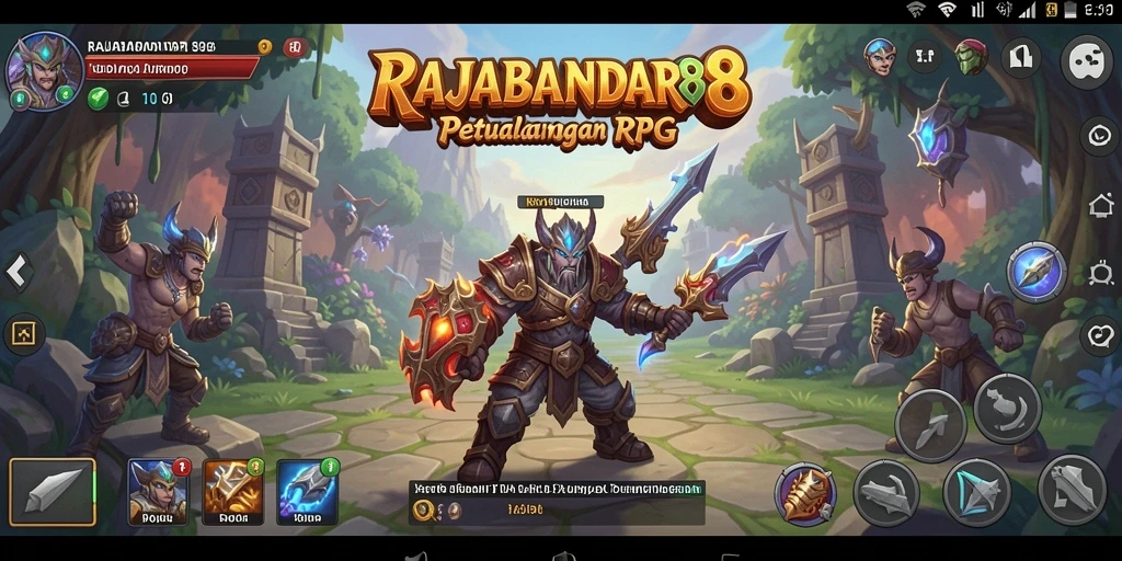 Tampilan gameplay menarik dari <strong>RAJABANDAR88</strong> dengan pertarungan seru di dunia RPG.