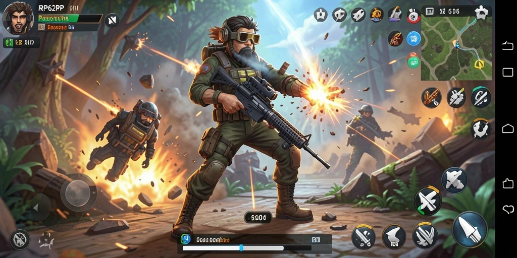 Tampilan gameplay seru dengan grafis yang memukau di RP62RP.