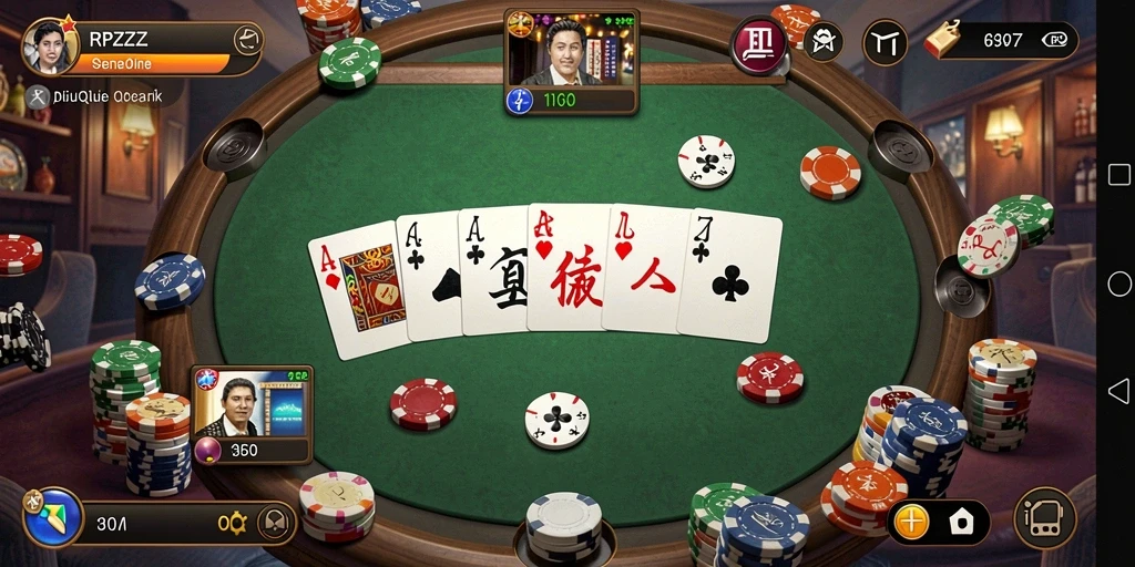 Screenshot menunjukkan gameplay seru RPZZZ dalam permainan QiuQiu.