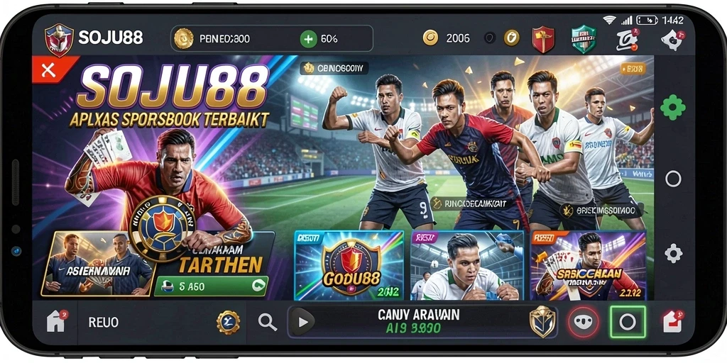 Tampilan gameplay SOJU88 yang menampilkan taruhan olahraga secara langsung.