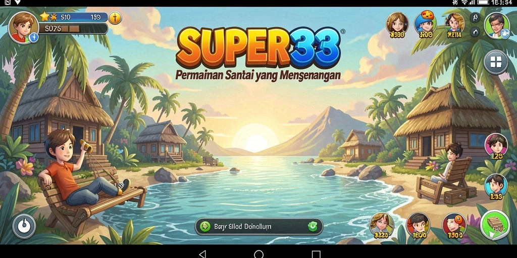 Tampilan gameplay SUPER33 yang seru dan interaktif.