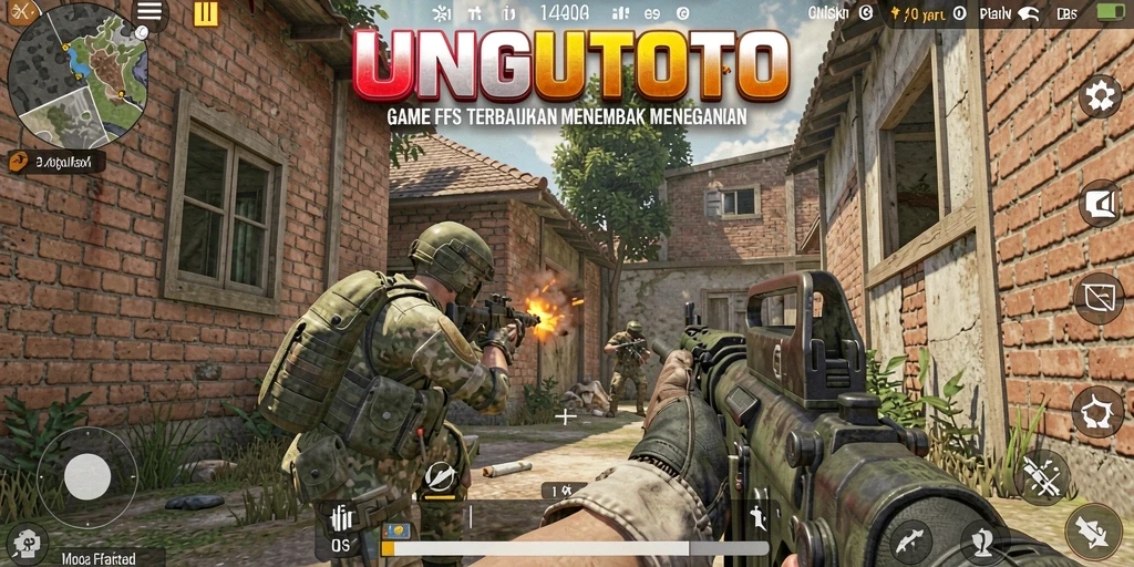 Screenshot gameplay UNGUTOTO menampilkan momen menegangkan saat pertempuran.
