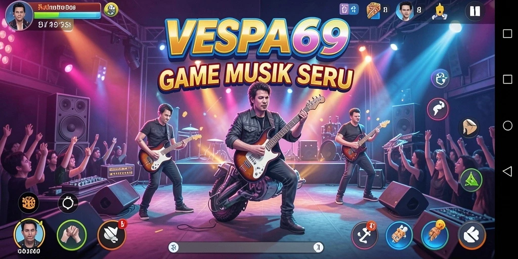 Gameplay VESPA69 yang penuh warna dan menarik.