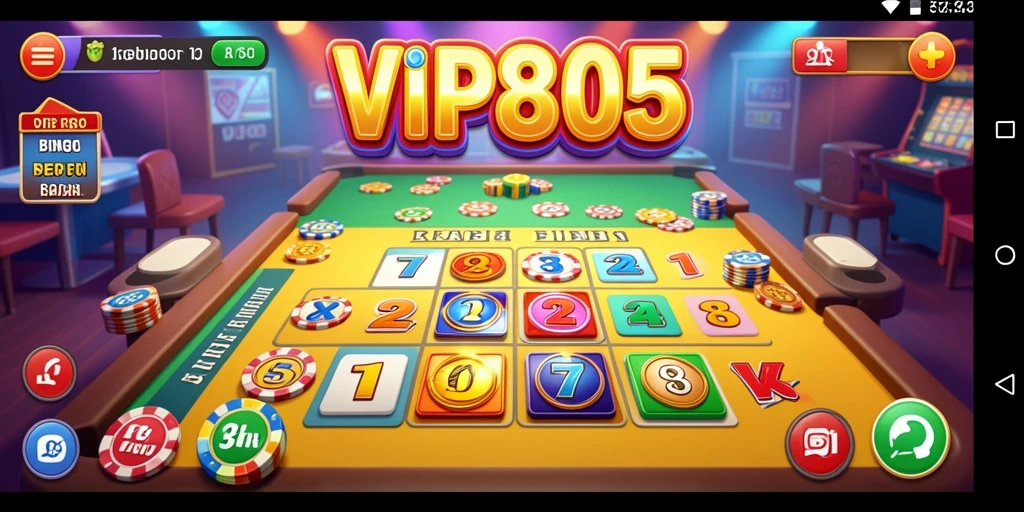 Tampilan gameplay Bingo yang menarik di VIP805.